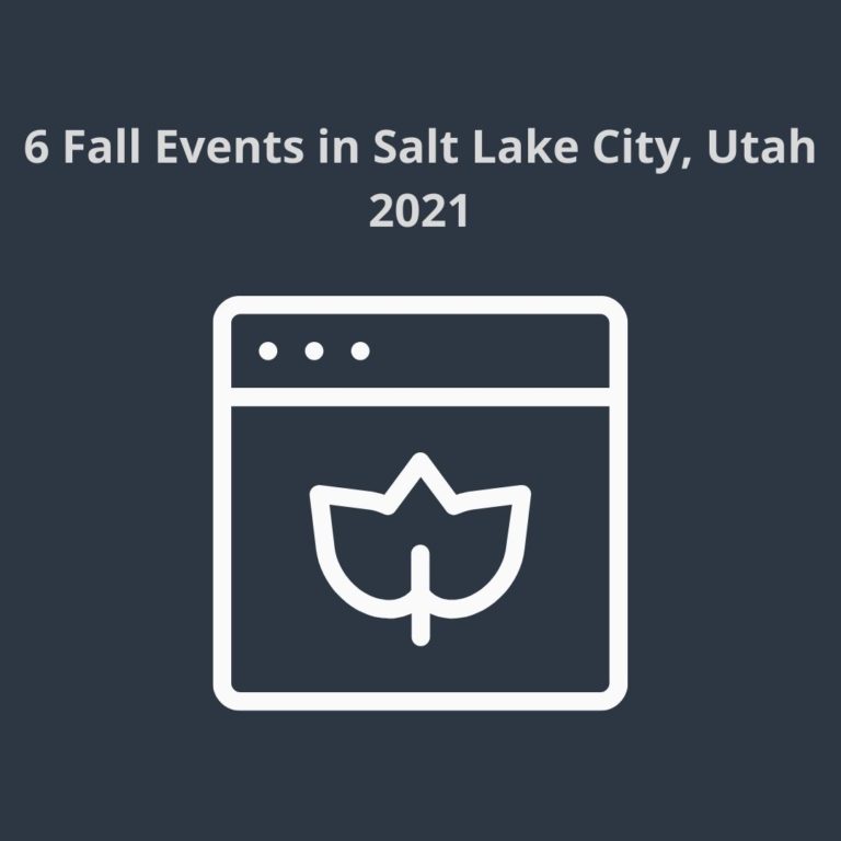 a preview image for 6 fall events that take place in the salt lake city, utah area