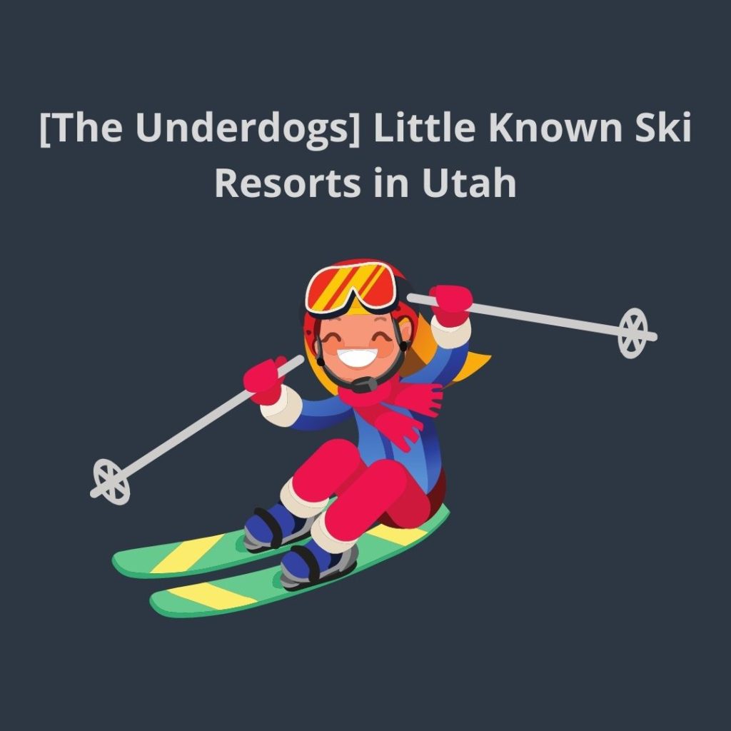 an animated skier to represent little known ski resorts in utah